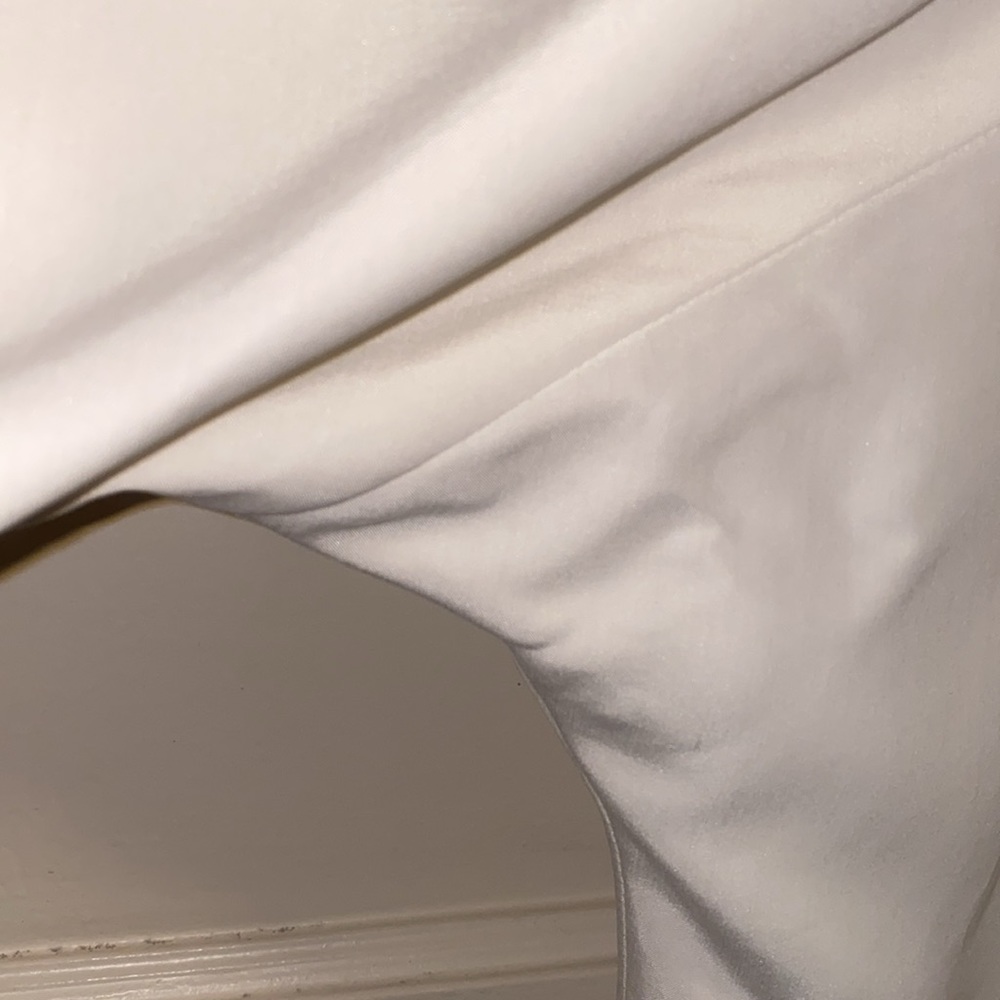 Chico’s Size 2 Cream Notch Collar Cuffed Sleeve Blazer - Picture 7 of 12